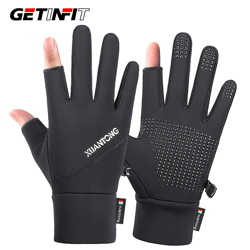 Knit Glove Touch Screen - GETINFIT 1 Pasang Sarung Tangan Bersepeda