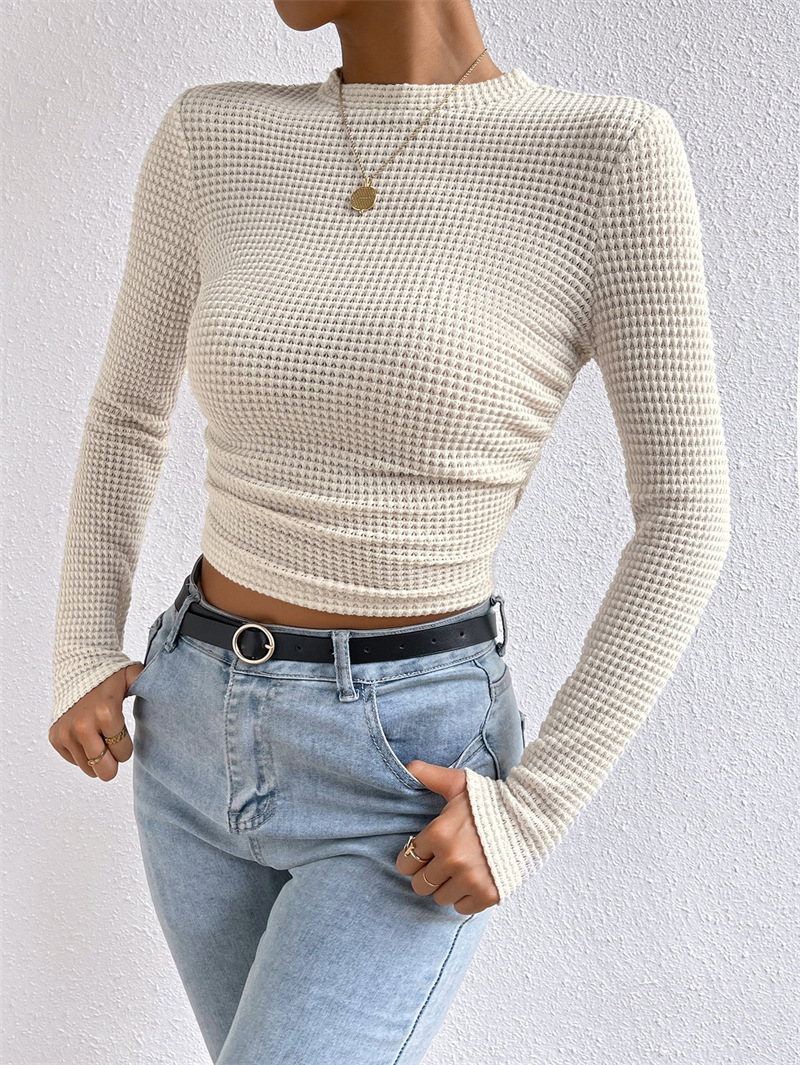 Winter Clothing Korean - Kaus lipat lengan panjang seksi baru