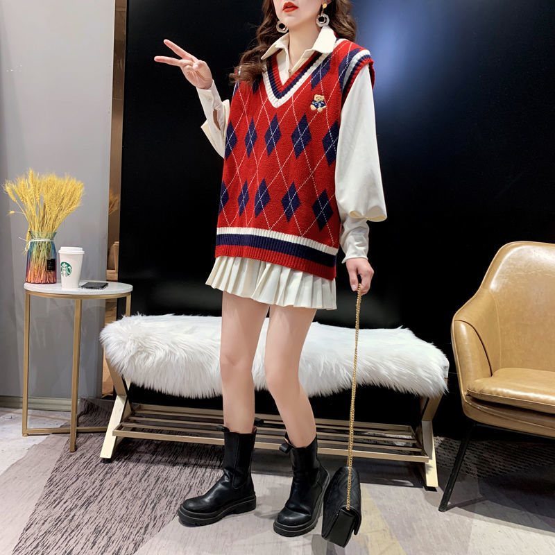 Rompi Rajut Merah Wanita Tanpa - Winter Clothing Trends 2025 Women'S ulasan dan harga