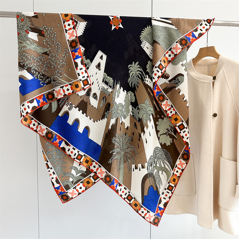 Syal Sutra Wol Wanita Syal Kas - Winter Clothing Hong Kong ulasan dan harga