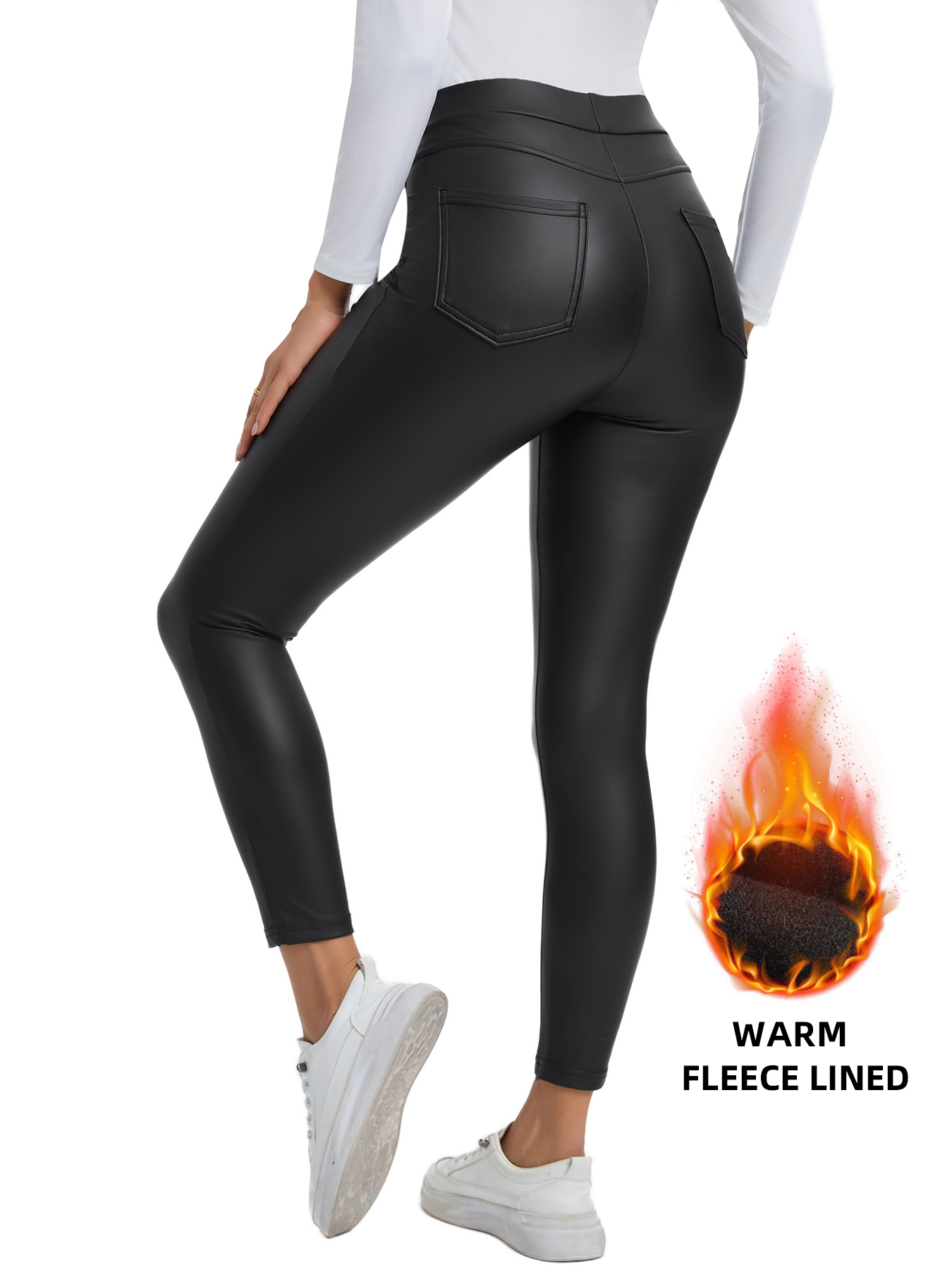 Legging Kulit Berpinggang Ting - Winter Clothing Layers ulasan dan harga