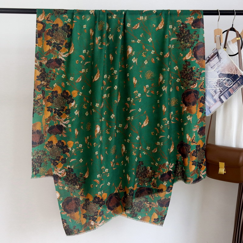 Selendang Kasmir Hijau Panjang - Winter Clothing Hong Kong ulasan dan harga