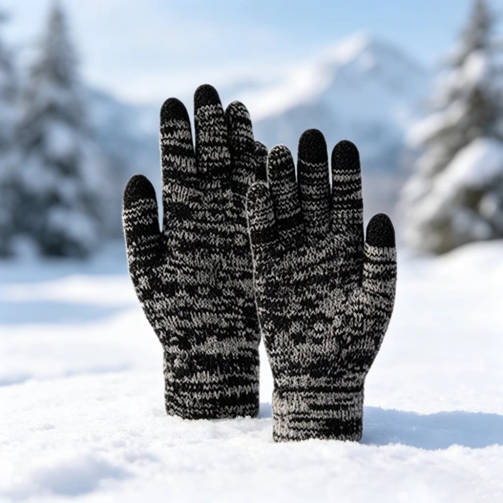 2 Buah/Set Set Sarung Tangan T - Knit Glove Touch Screen ulasan dan harga