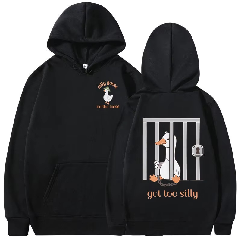Hoodie Silly Goose, Sweatshirt - Winter Clothing Meme ulasan dan harga