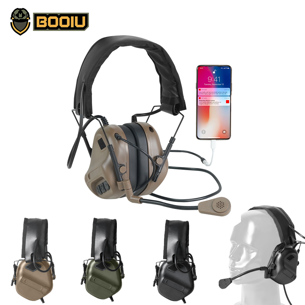 BOOIU Headset Menembak Elektro - Ear Muff Foldable ulasan dan harga