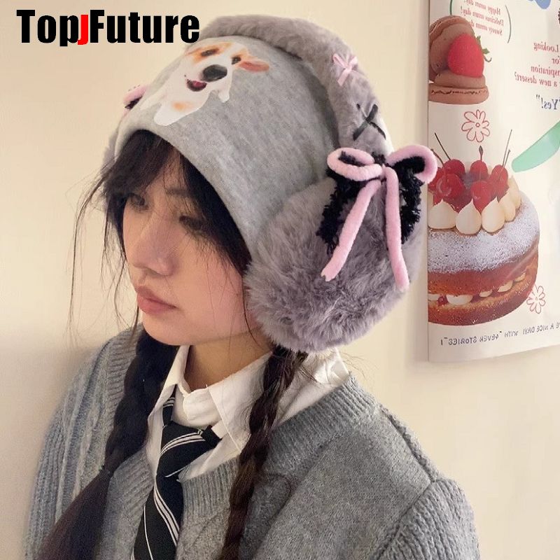 Harajuku Y2k earmuff hangat wa - Ear Muff Foldable ulasan dan harga
