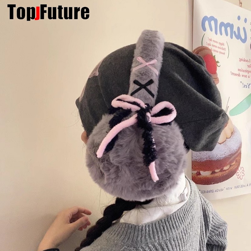 Harajuku Y2k earmuff hangat wa - Ear Muff Foldable ulasan dan harga