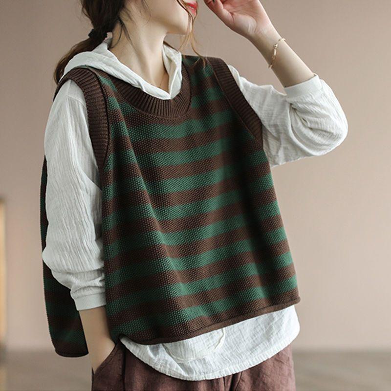 Rompi Rajut Wanita Bergaris Pa - Winter Clothing Trends 2025 Women'S ulasan dan harga