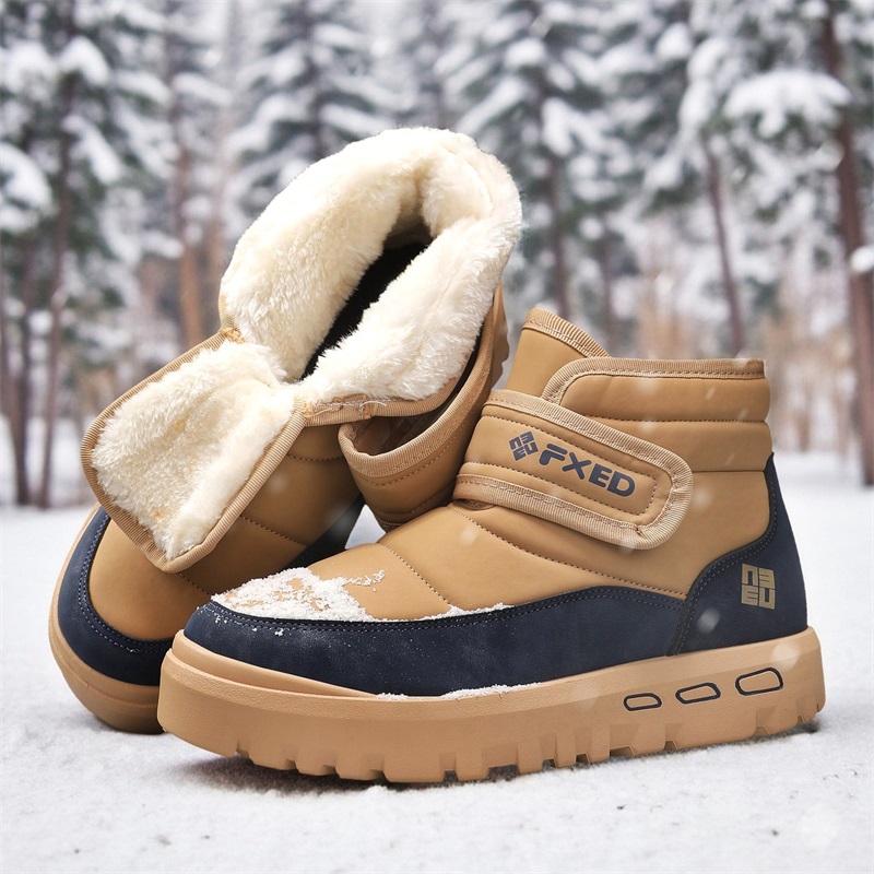 Sepatu Bot Salju Pria Musim Gu - Snow Boot Fur Lined ulasan dan harga