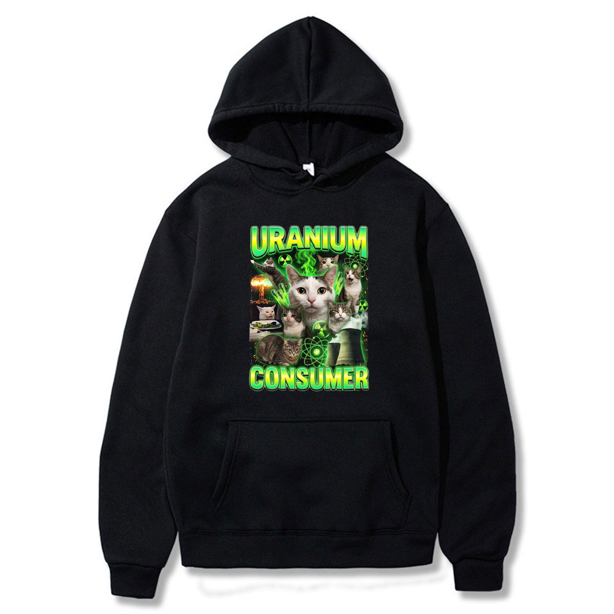 Uranium Consumer Cat Meme Paka - Winter Clothing Meme ulasan dan harga