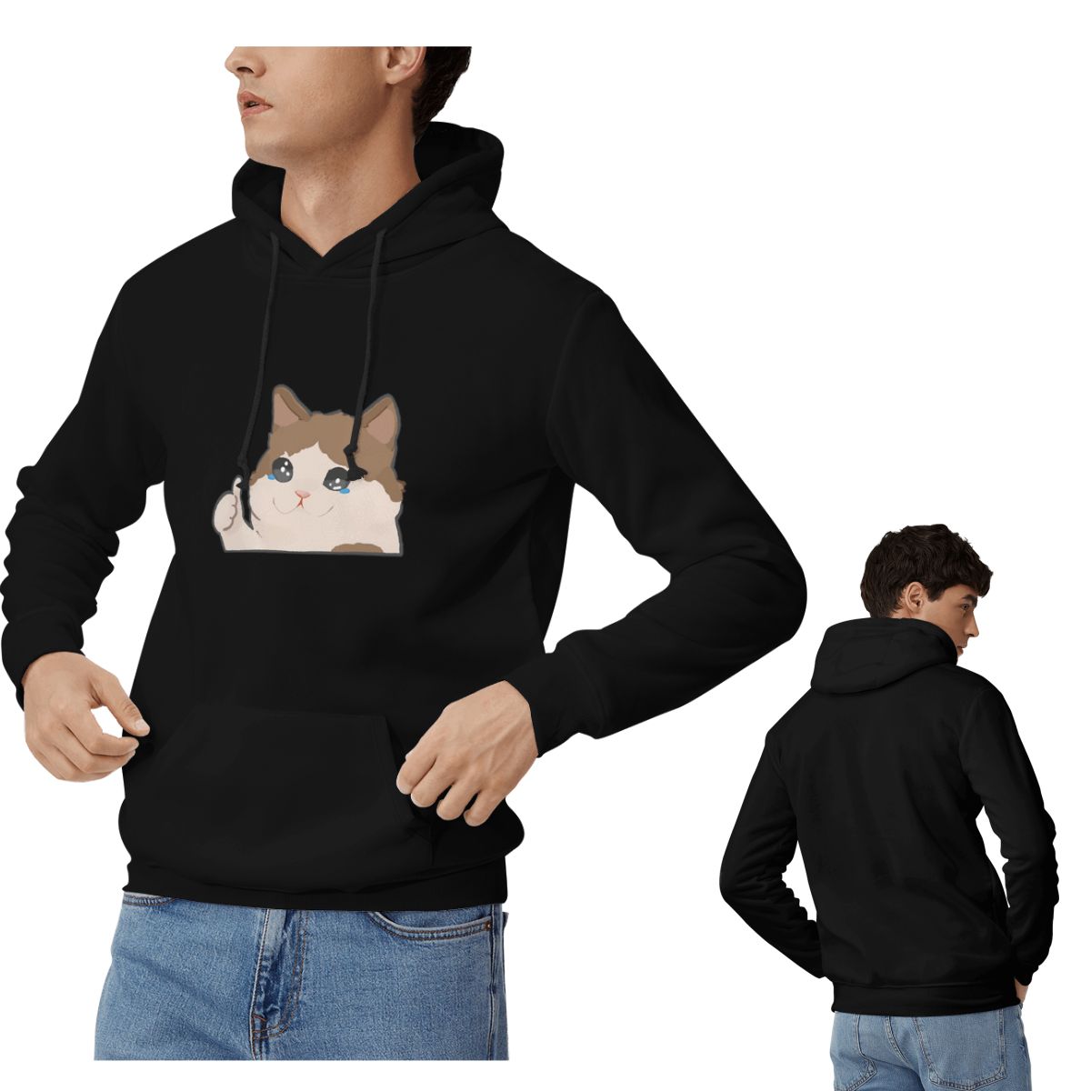 Hoodie Meme Kucing Menangis Pa - Winter Clothing Meme ulasan dan harga