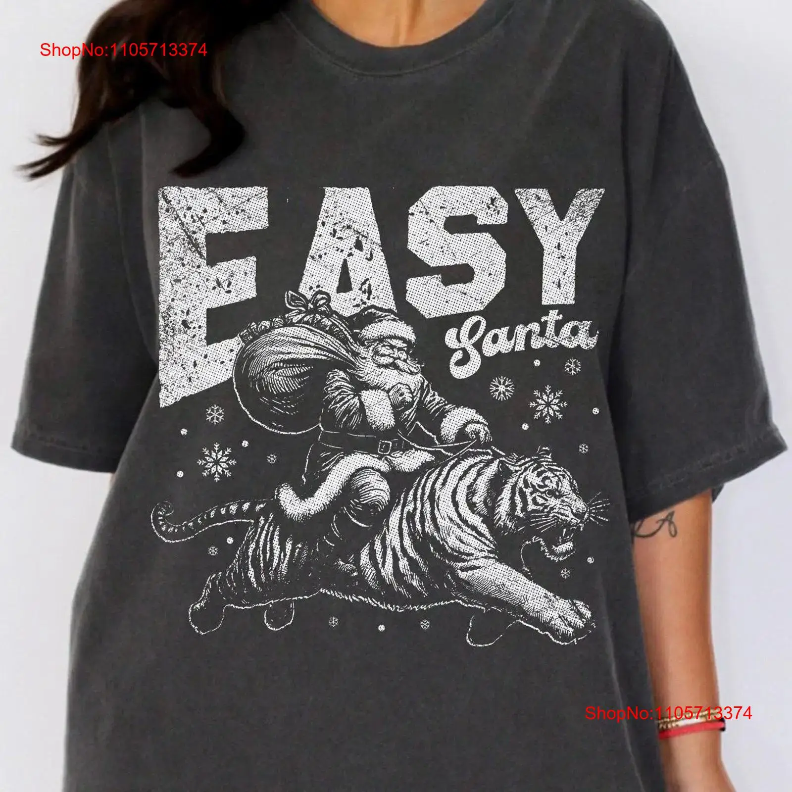 Kaos Santa Tiger yang Lucu unt - Winter Clothing Meme ulasan dan harga