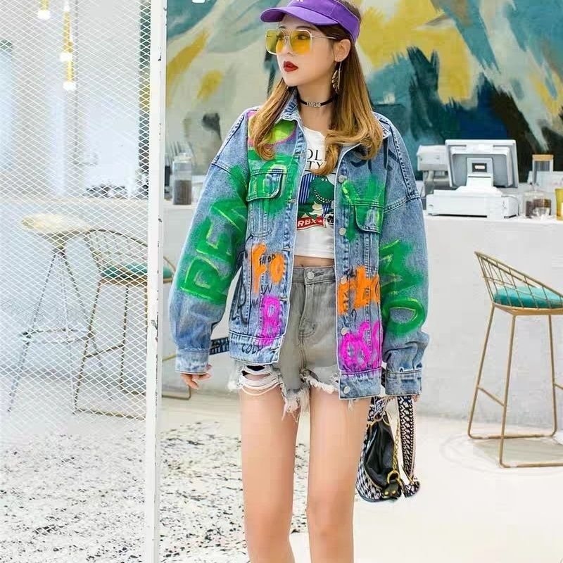 Pakaian Wanita Mantel Denim Mu - Winter Clothing Korean ulasan dan harga
